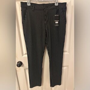 Men’s NWT Gingtto Black with White Stripes Pants Size 36